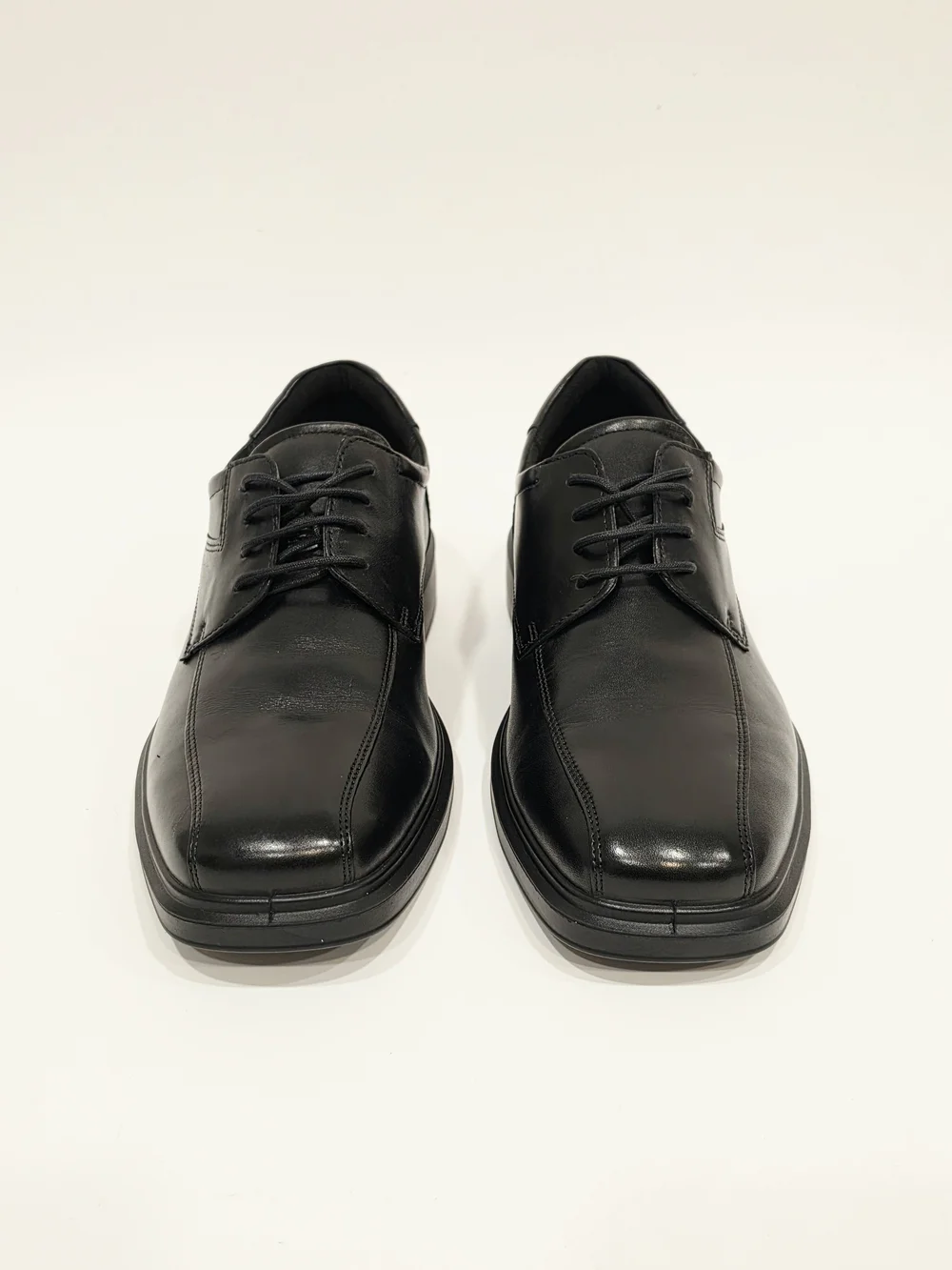 Ecco Helsinki 2 Derby Black Leather Men's Derby Dress Shoes EU 42/US 8-8.5